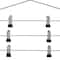 Organize It All 4 Tier Swing Arm Slack Rack Hanger